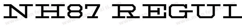 NH87 Regular字体转换